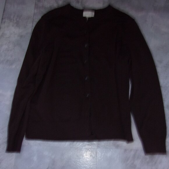 🌟 size medium womens brown sweater shirt knit fall autumn winter button - Picture 2 of 4
